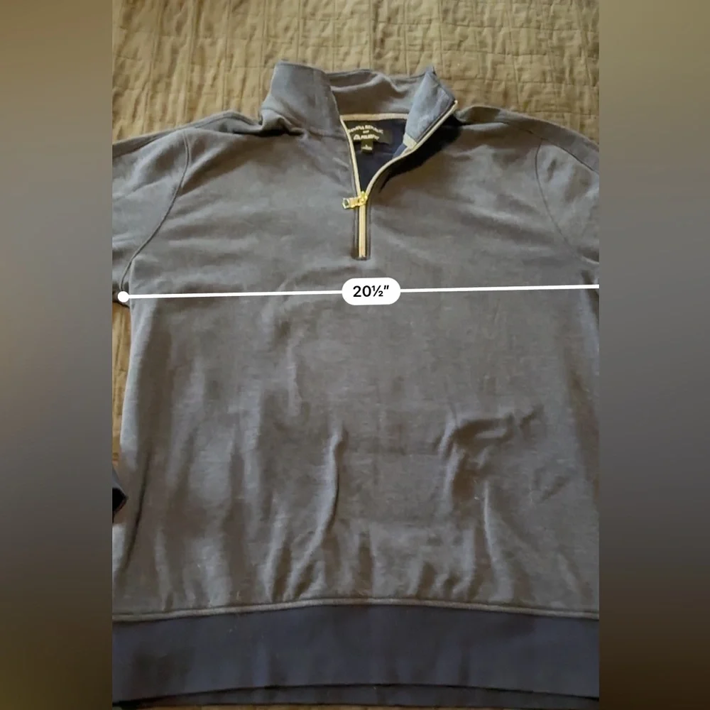 Banana Republic Polartec Quarter Zip Pullover Mens Large Blue Fleece‎ Sweater